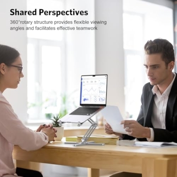 Ergonomic OMOTON 360 Rotatable Laptop Stand for All Laptops