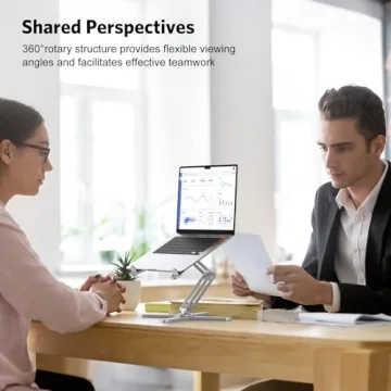 Ergonomic OMOTON 360 Rotatable Laptop Stand for All Laptops