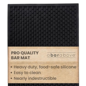 Premium A Bar Above Heavy Duty Bar Mat, Food Safe Silicone Mat, Mats for Bartending and Coffee, Comm...