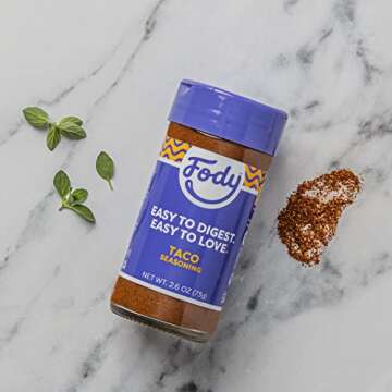 Fody Foods Vegan Taco Seasoning, Great for Grilling, Low Fodmap Certified, Sensitive Recipe, Gut & I...