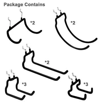 FRIMOONY 12 PCS Heavy Duty Pegboard Hooks for Organizing Tools