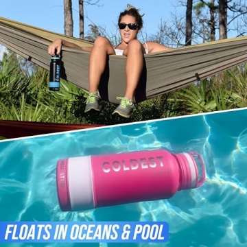 Coldest Insulated Water Bottle | 64oz Leak Proof & Durable