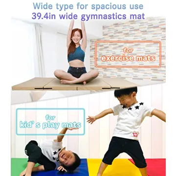 KaRaDaStyle 71x39 Folding Gymnastics Mat for Home Use