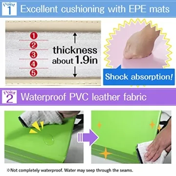 KaRaDaStyle 71x39 Folding Gymnastics Mat for Home Use