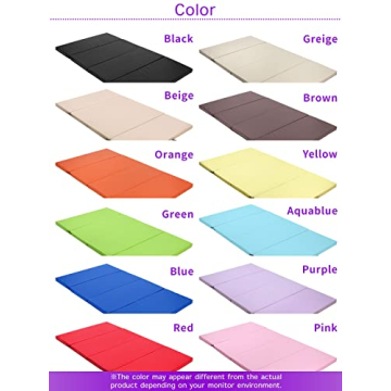 KaRaDaStyle 71x39 Folding Gymnastics Mat for Home Use