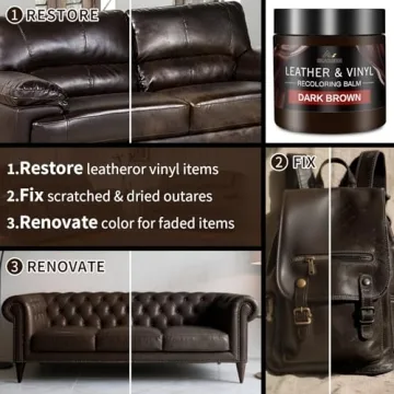 Leather Recoloring Balm and Scratch Repair Kit for All