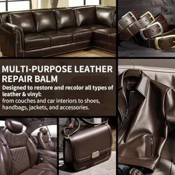 Leather Recoloring Balm and Scratch Repair Kit for All