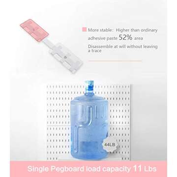 JoyBHole Pegboard Kit with Accessories for Home & Office