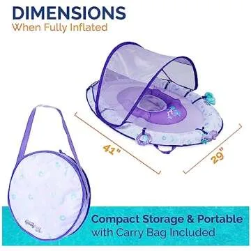 Swimways Ultra Baby Spring Float with Sun Canopy & Toys