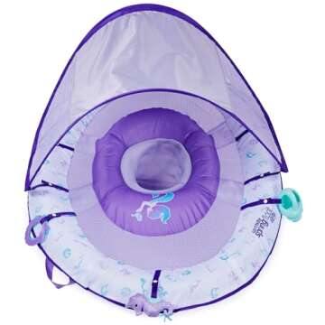 Swimways Ultra Baby Spring Float with Sun Canopy & Toys