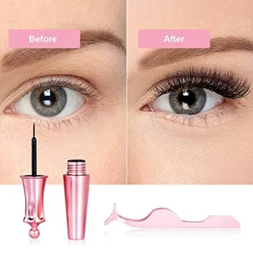 5 Pairs Magnetic Eyelashes and Eyeliner Kit for Easy Glam