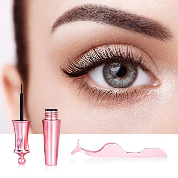 5 Pairs Magnetic Eyelashes and Eyeliner Kit for Easy Glam