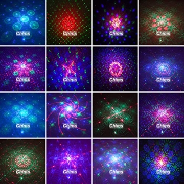 Chims Laser Light Show RGB 30 Patterns Sound Activated