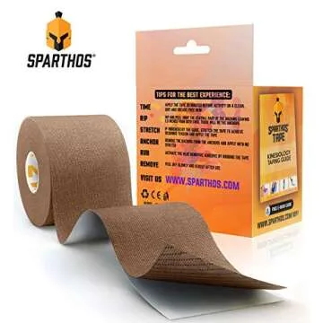 Sparthos Kinesiology Tape - Incredible Support for Athletic Sports and Recovery - Free Kinesio Tapin...