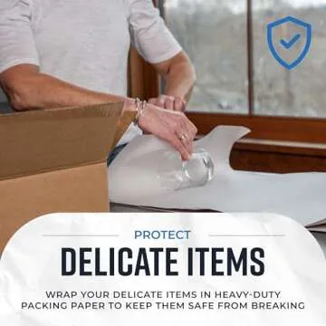 Bryco Goods Packing Paper Sheets for Moving - 20lb - 640 Sheets of Newsprint Paper - Must Have in Your Moving Supplies - 27" x 17" - Made in USA