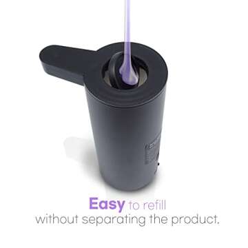 DANAWA 9 oz. Premium Automatic soap Dispenser, Touch-Free Rechargeable Sensor Liquid Soap Pump Dispenser, Stainless Steel (Black)