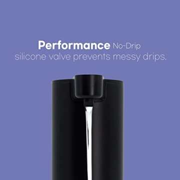 DANAWA 9 oz. Premium Automatic soap Dispenser, Touch-Free Rechargeable Sensor Liquid Soap Pump Dispenser, Stainless Steel (Black)