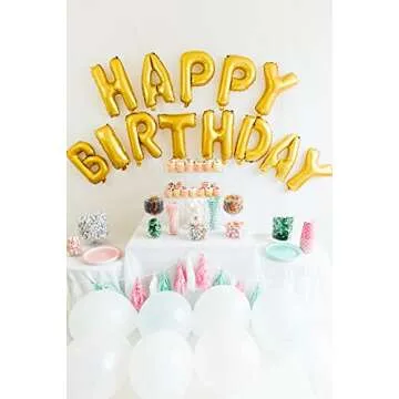 UP Celebrations Happy Birthday Banner - Elegant Party Decor