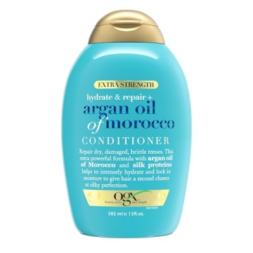 OGX Extra Strength Hydrate & Repair Conditioner with Argan Oil of Morocco for Dry, Damaged Hair, 13 ...