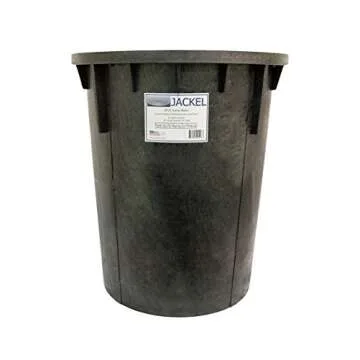 JACKEL 799640 Sump Basin - 18" x 24" Durable Black Polyethylene Basin