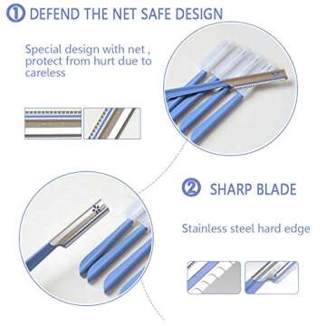 Facial Razor for Women - 5 Eyebrow Razors for Precision Grooming