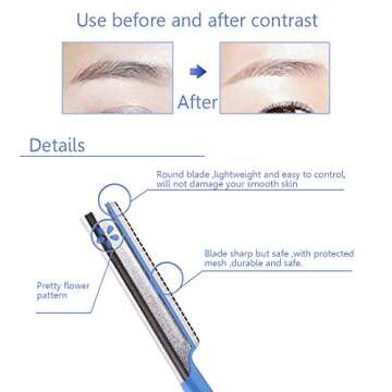 Facial Razor for Women - 5 Eyebrow Razors for Precision Grooming