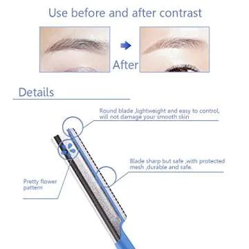 Facial Razor for Women - 5 Eyebrow Razors for Precision Grooming