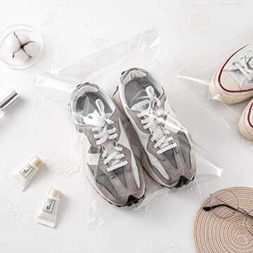 Nistar 50 Count Resealable Cellophane Bags for Clothing