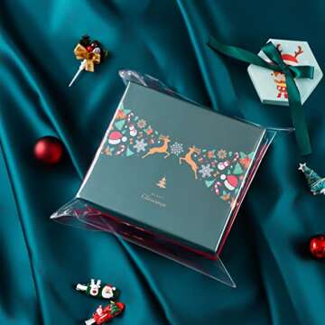 Nistar 50 Count Resealable Cellophane Bags for Clothing