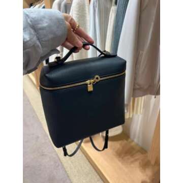 OCUH Designer Handbags for Women Backpack Purse Backpack Purse for Women (Black,23.5cm*8cm*21cm)