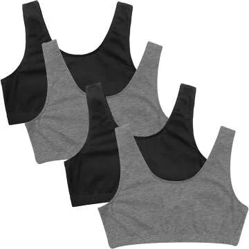 Girls Racerback Sports Bra 2 Pack - Stylish & Comfortable