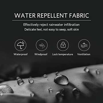 Tapasimme Men's Winter Warm Loose Utility Down Pants Sassy High Waisted Nylon Compression Snow Trousers (Medium, Black)