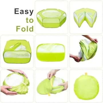 XIRGS Portable Small Animal Playpen for Indoor and Outdoor Use