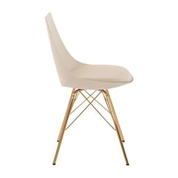 Mid-Century Modern Oakley Bucket Chair in Faux Leather