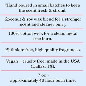 Cool Girl Candles | Lucky Girl Syndrome Coconut + Hibiscus Scented Candle Preppy Pink Aesthetic Room Decor Pastel Danish Y2K Gift for Sister Tiktok Viral Best Friend BFF Bestie for her