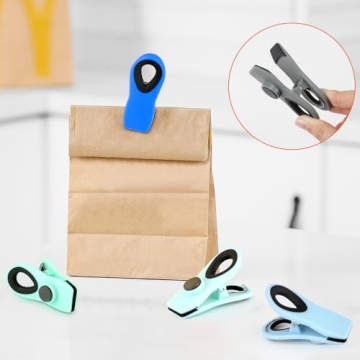 TACGEA Magnetic Chip Clips - 12 Pack, Blue Ombre