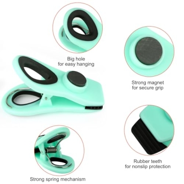 TACGEA Magnetic Chip Clips - 12 Pack, Blue Ombre