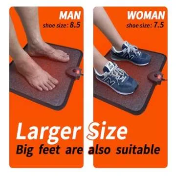 Hodeamy Heated Floor Mat – Adjustable Foot Warmer