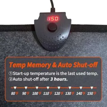 Hodeamy Heated Floor Mat – Adjustable Foot Warmer