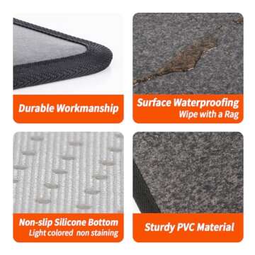 Hodeamy Heated Floor Mat – Adjustable Foot Warmer