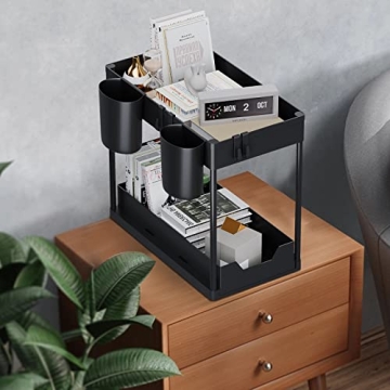 TCHCWYS Multi-Purpose Under Sink Organizer with Hooks