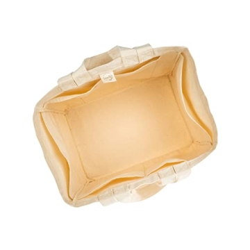 VeraMia Canvas Grocery Bags - 3 Pack with Pockets and Straps