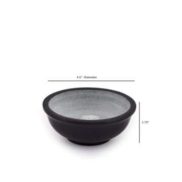 Kaizen Casa Incense Holder, Incense Burner Bowl for Stick, Stone Incense Ash Catcher for Home,Office,Yoga Meditation. (4.5" x 4.5" x 1.75")