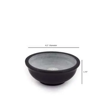 Kaizen Casa Incense Holder, Incense Burner Bowl for Stick, Stone Incense Ash Catcher for Home,Office,Yoga Meditation. (4.5" x 4.5" x 1.75")