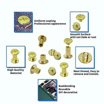 YMAISS Chicago Screws 90 Sets 3 Sizes Binding Posts