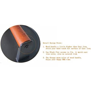 Firsgrill Heavy-Duty Cast Iron Burger Press for Grilling