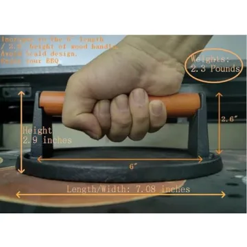 Firsgrill Heavy-Duty Cast Iron Burger Press for Grilling