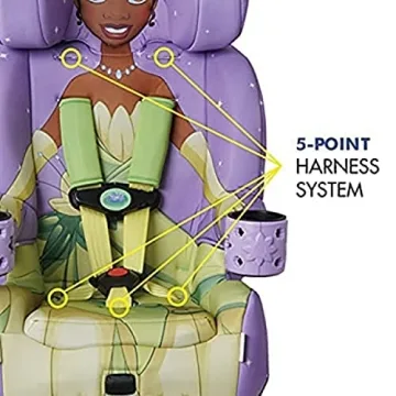 KidsEmbrace Disney Princess Tiana 2-in-1 Car Seat Booster