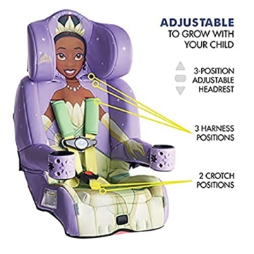 KidsEmbrace Disney Princess Tiana 2-in-1 Car Seat Booster