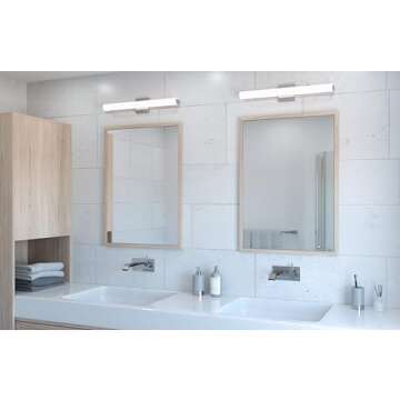 Sonneman Modern Lighting 2432.01-DT Tubo Slim LED Linear Vanity, Wall Lighting Fixture for Bathroom ...